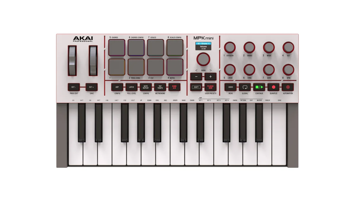 AKAI MPK MINI 4 - MIDI CONTROLLER (WHITE) – Station Vibration
