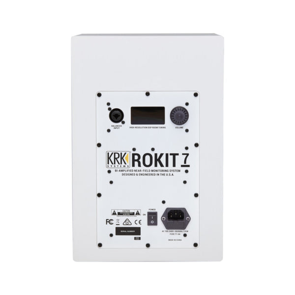 KRK ROKIT 7 G4 -  7" Powered Near-Field Studio Monitor - WHITE NOISE (PAIR)