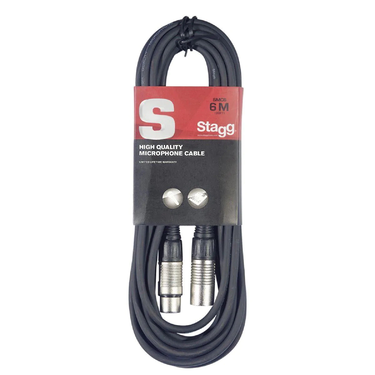 Stagg SMC6 6m XLRXLR Microphone Cable Station Vibration