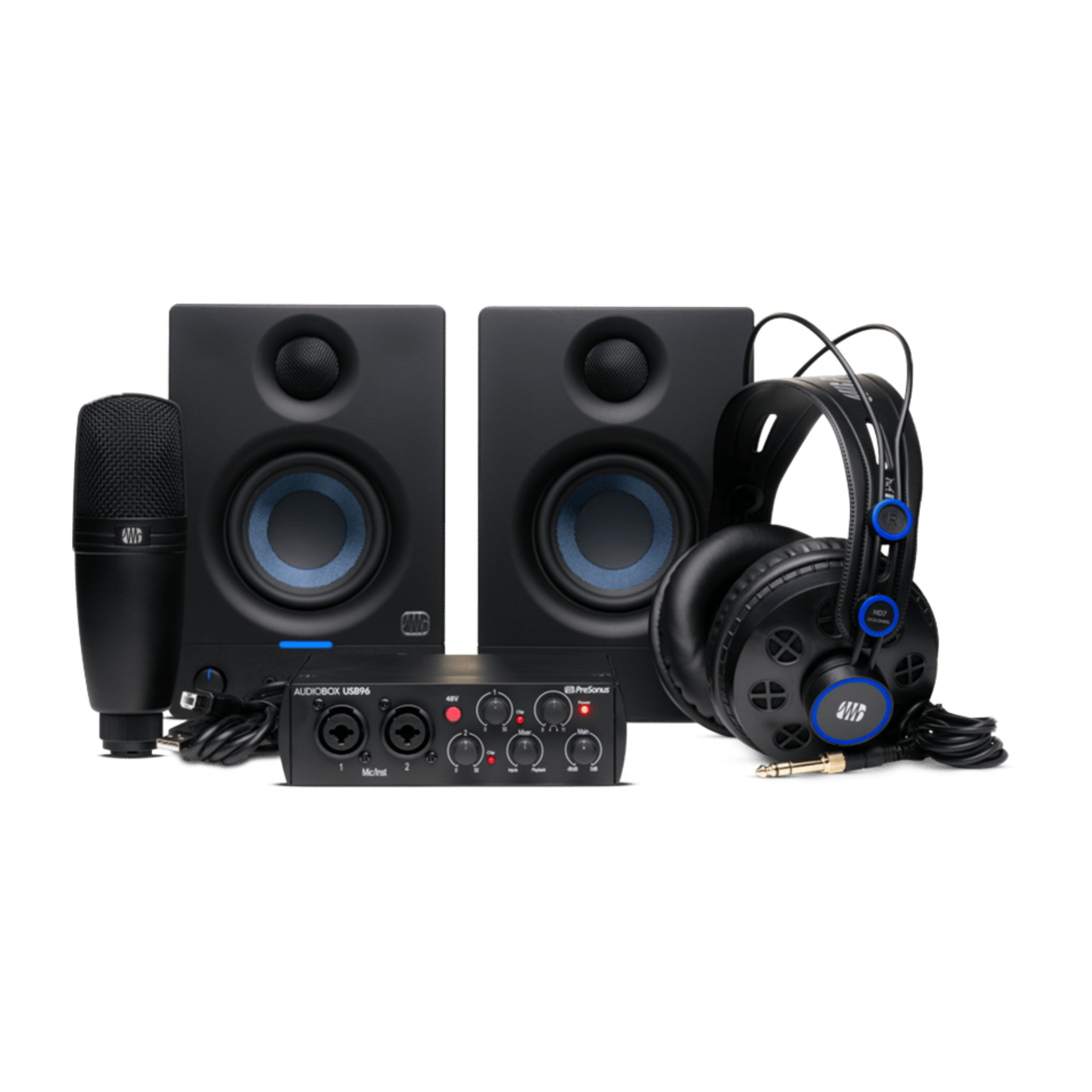 PreSonus AudioBox 96k Complete Bundle Recording Pack – Station Vibration