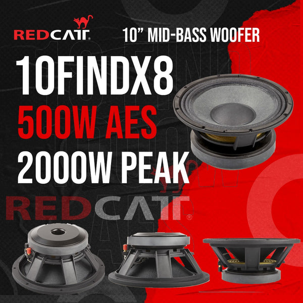 Redcatt 10FINDX8 - 10 Inch Loose Speaker