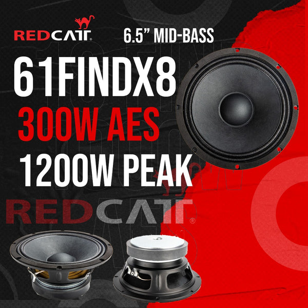 Redcatt 61FINDX8 - 6.5 Inch Mid Bass 8 ohm Loose Speaker