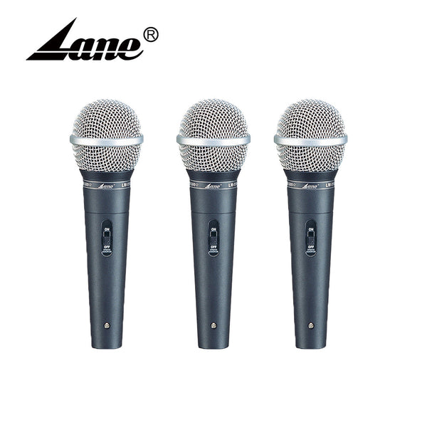 Lane LM-510 Classic Dynamic Professional Wired Microphone - 3 Pack - Open Box