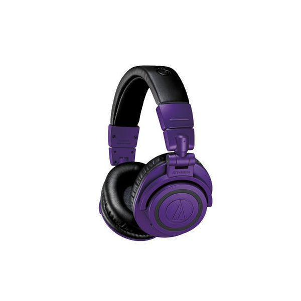 Audio-Technica ATH-M50XBTPB Limited Edition - Wireless Bluetooth Over-Ear Headphones (Purple/Black))