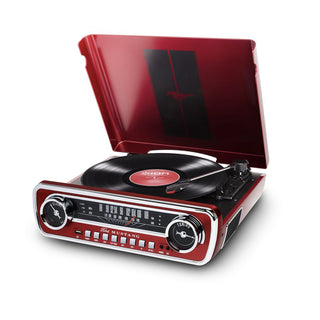 Ion Audio - 4-in-1 Classic Mustang Styled Music Centre (Red)