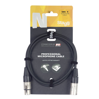 Stagg NMC3R - XLR-XLR Microphone Cable with Rean connectors - 3M