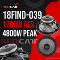 Redcatt 18FIND-039 - 1200W Loose Speaker