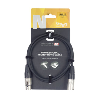 Stagg NMC6R -  6M N-Series XLR Microphone Cable with Rean Connectors
