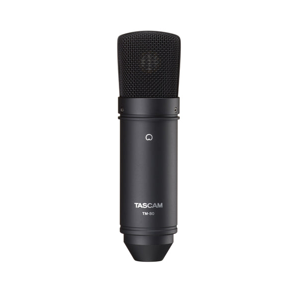 Tascam TM-80 Large diaphram condenser microphone with Accessories (Black)