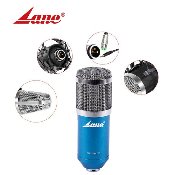 LANE BAM-800 Studio Condenser Microphone Kit (Blue)
