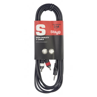 Stagg SYC3/MPSB2CM E - Mini Jack to Dual RCA Cable – 3M