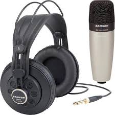 Samson C01/SR850 - Condenser Mic / Headphones Bundle