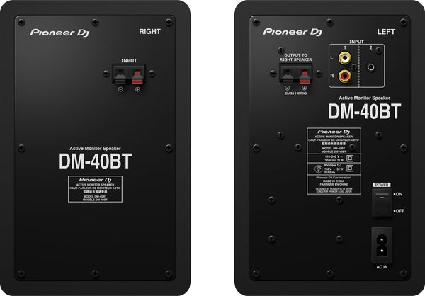 Pioneer DJ DM-40BT (Black) - (Pair)